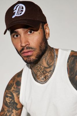 Detroit Snapback Hat - Dark Brown sold by Fashion Nova