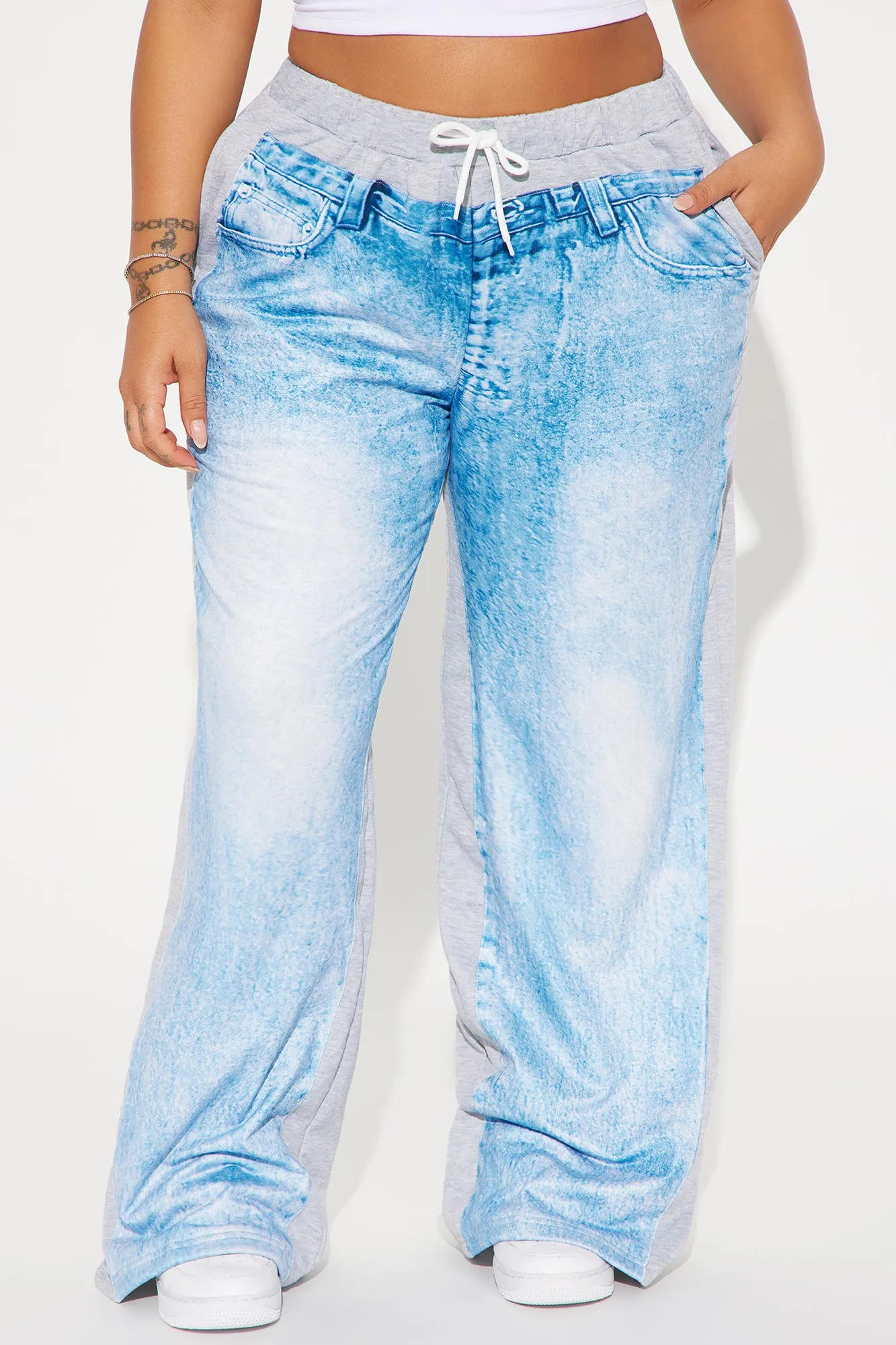 Only The Good Printed Pant - Blue/combo sold by Fashion Nova product image thumbnail 5