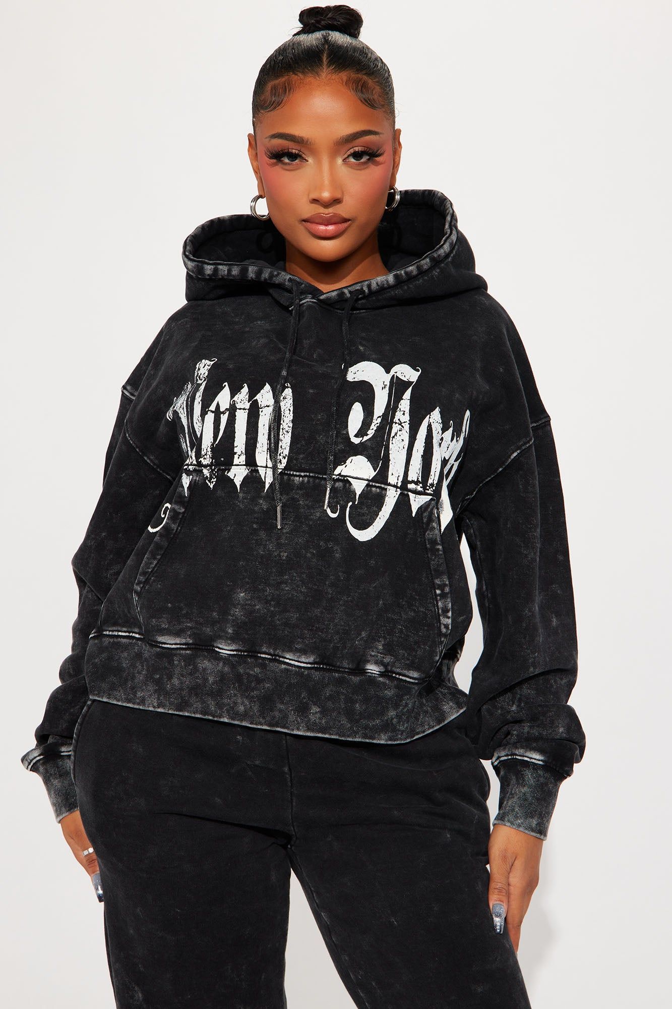 Kira Mineral Wash Pant Set - Black sold by Fashion Nova product image thumbnail 2