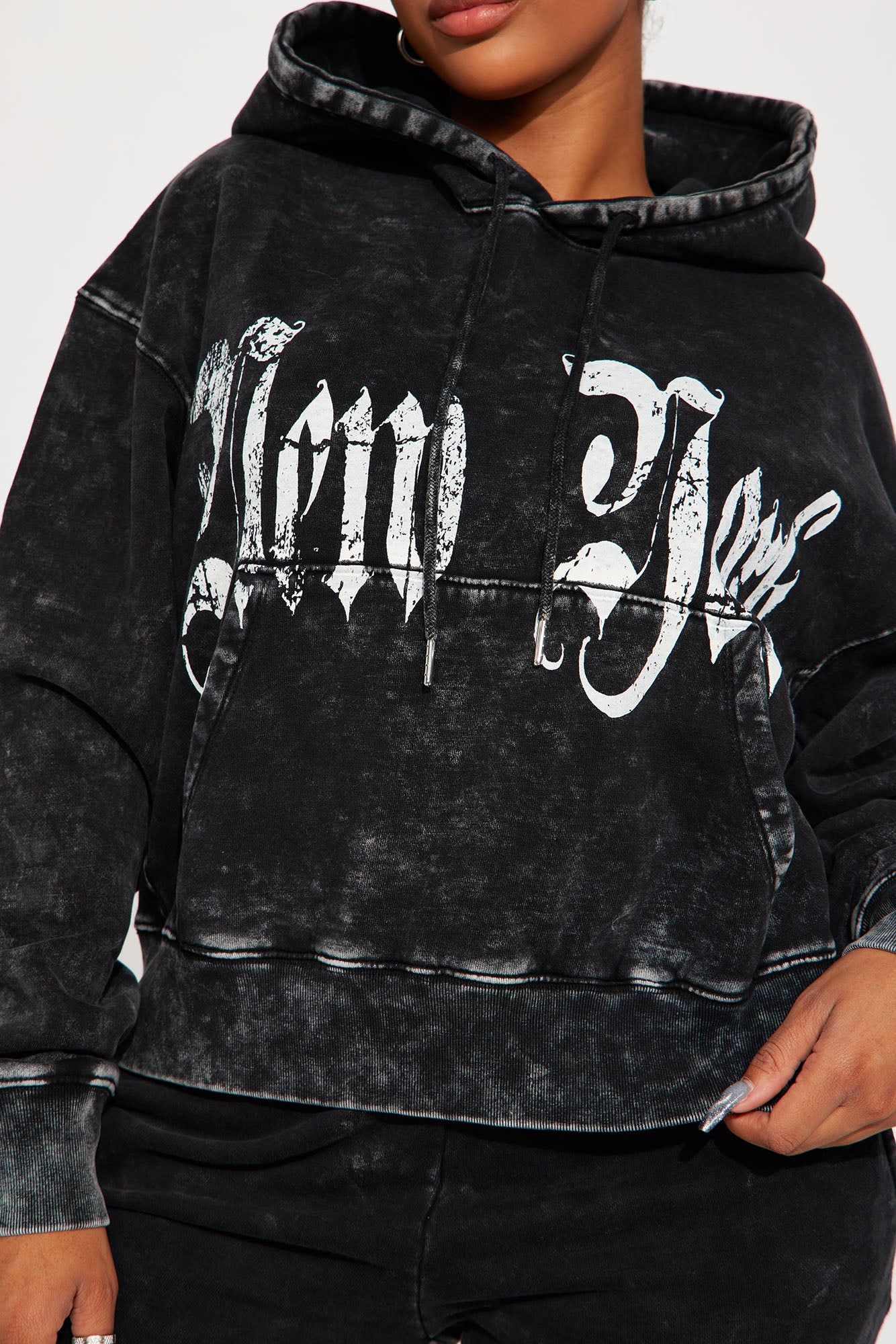 Kira Mineral Wash Pant Set - Black sold by Fashion Nova product image thumbnail 4