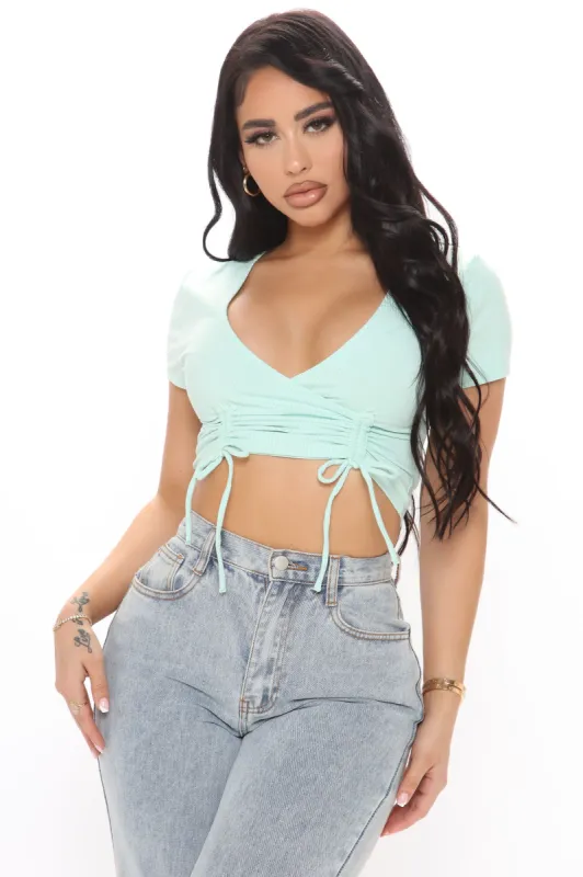 Bailey Heavy Rib Crop Top - Mint sold by Fashion Nova