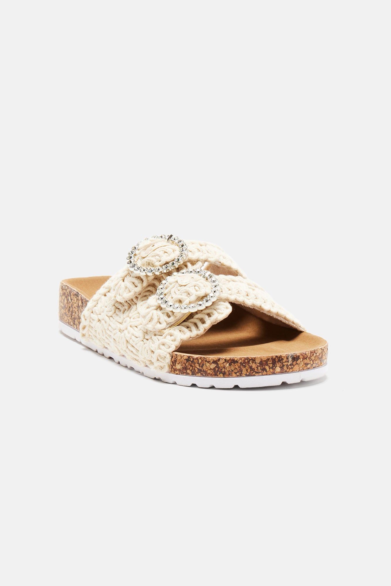 Outside The Lines Knit Flat Sandals - Beige sold by Fashion Nova product image thumbnail 2