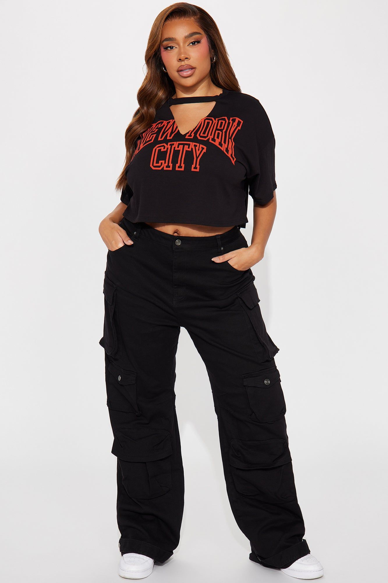 New York City Crop Tee - Black sold by Fashion Nova product image thumbnail 5