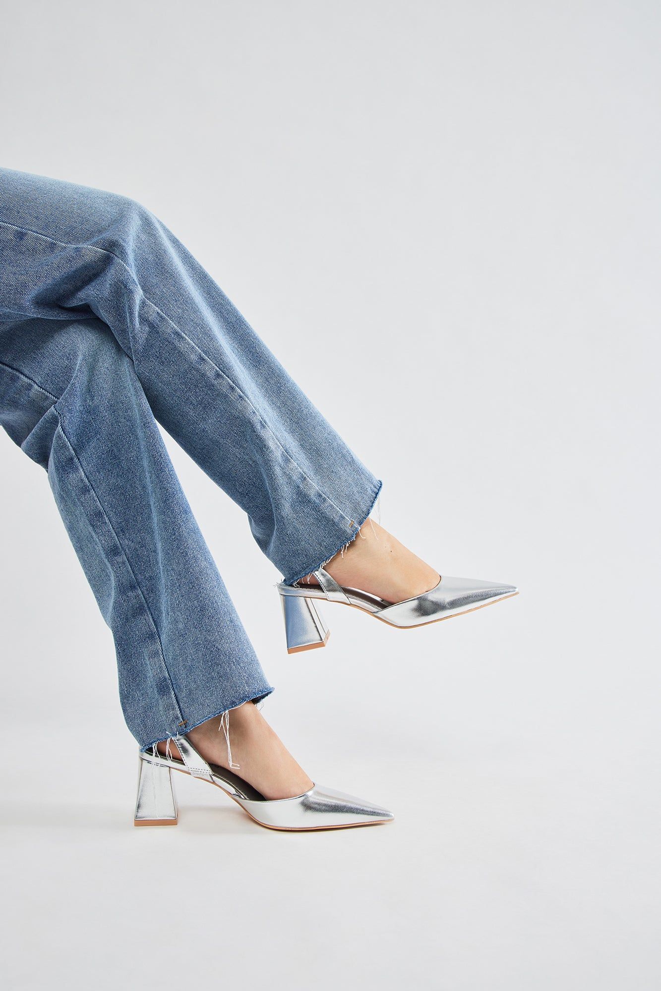 Tatianna Slingback Pumps - Silver sold by Fashion Nova product image thumbnail 2