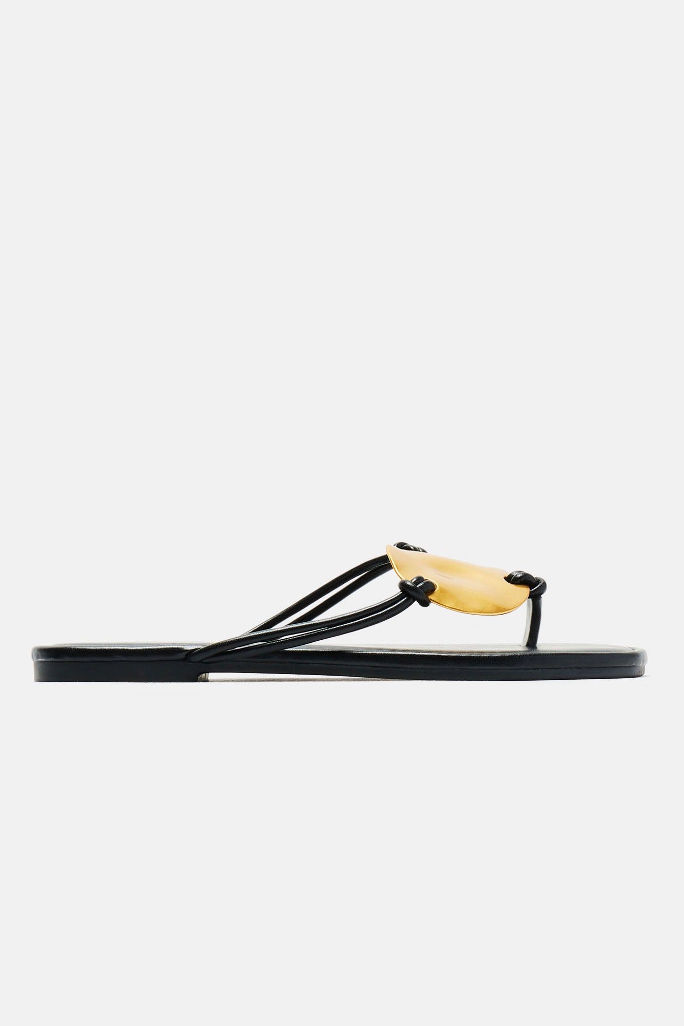Woke Up In Tulum Flat Sandals - Black sold by Fashion Nova product image thumbnail 3
