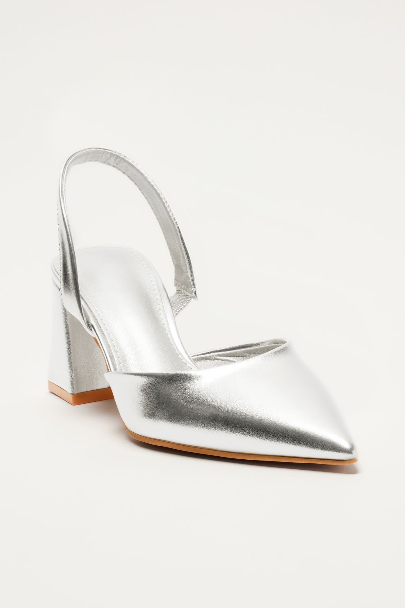 Tatianna Slingback Pumps - Silver sold by Fashion Nova product image thumbnail 3