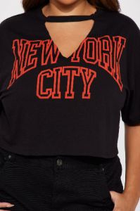 New York City Crop Tee - Black sold by Fashion Nova