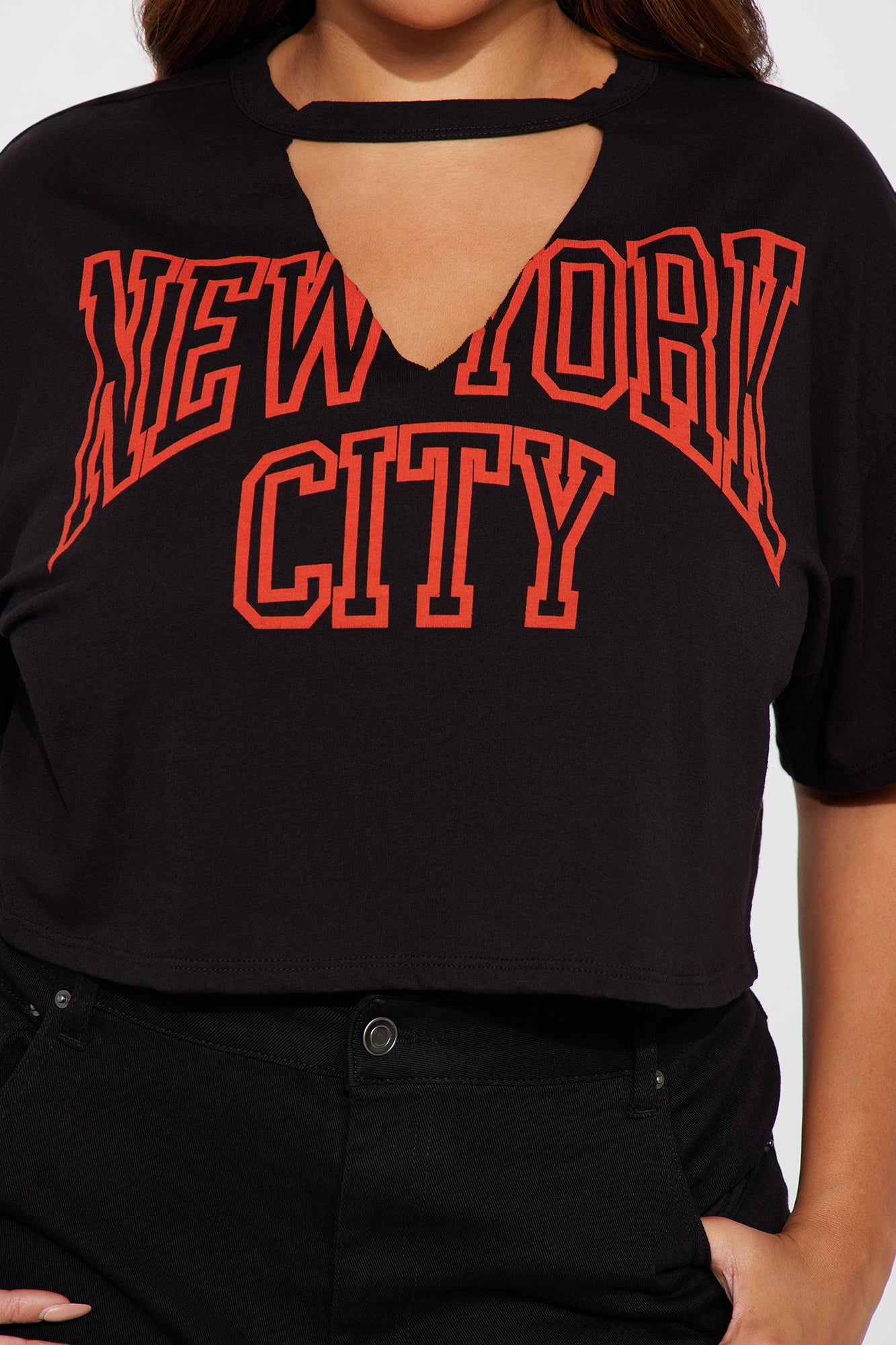 New York City Crop Tee - Black sold by Fashion Nova product image thumbnail 6