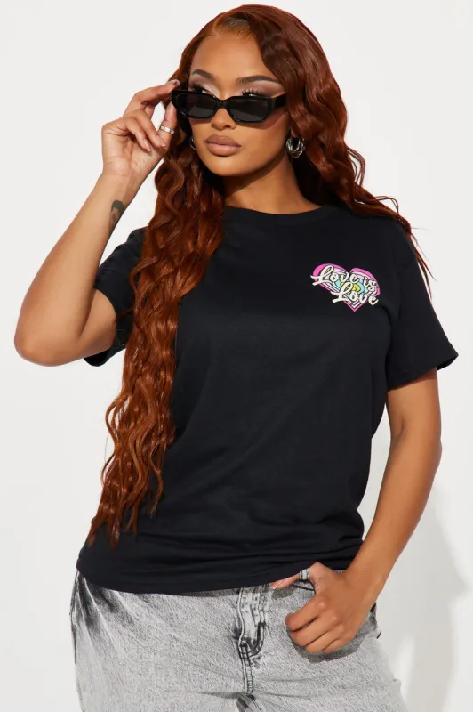 Love Is Love Graphic Tee - Black sold by Fashion Nova