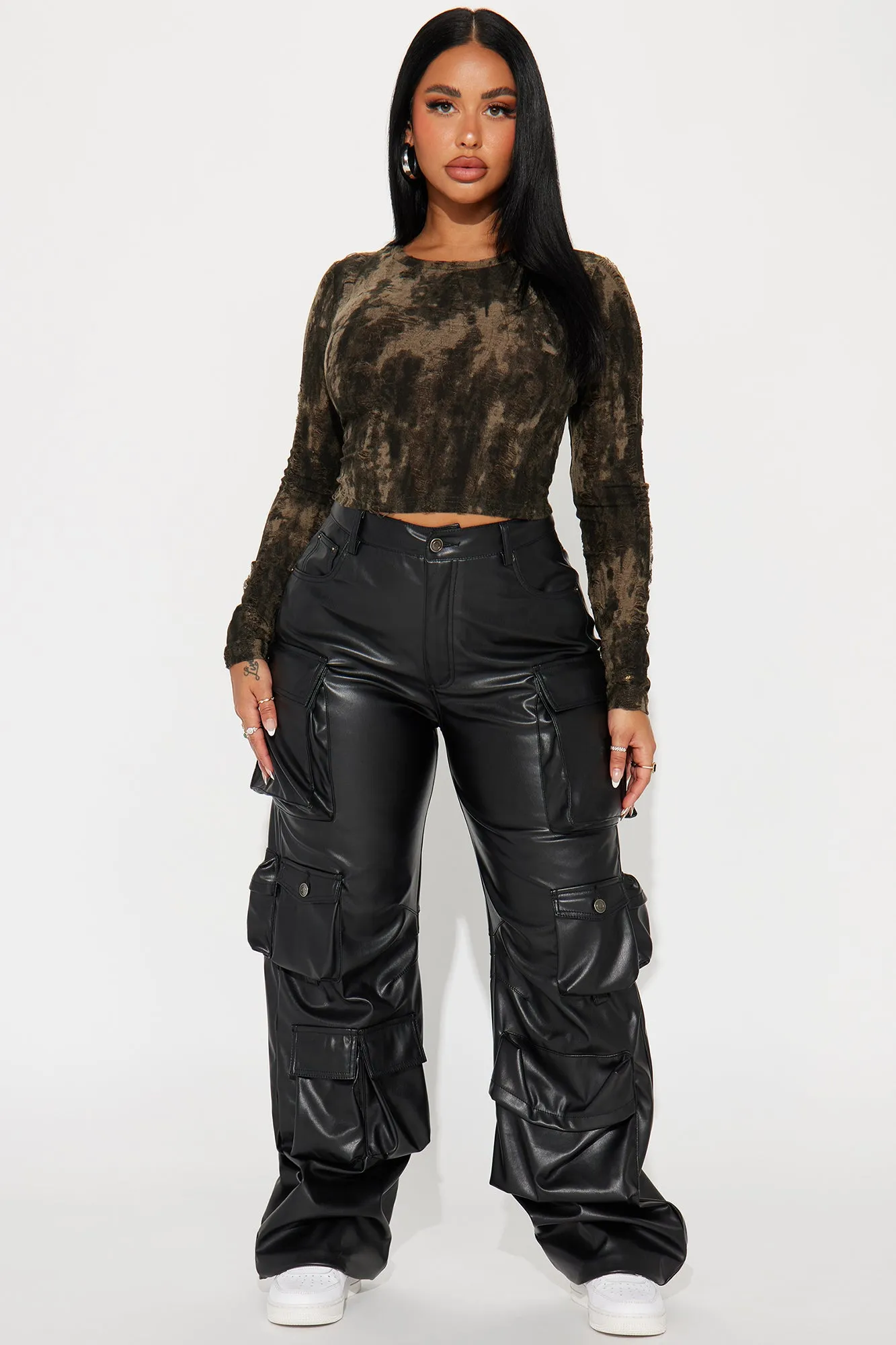 Now Or Never Distressed Top - Olive sold by Fashion Nova product image thumbnail 2