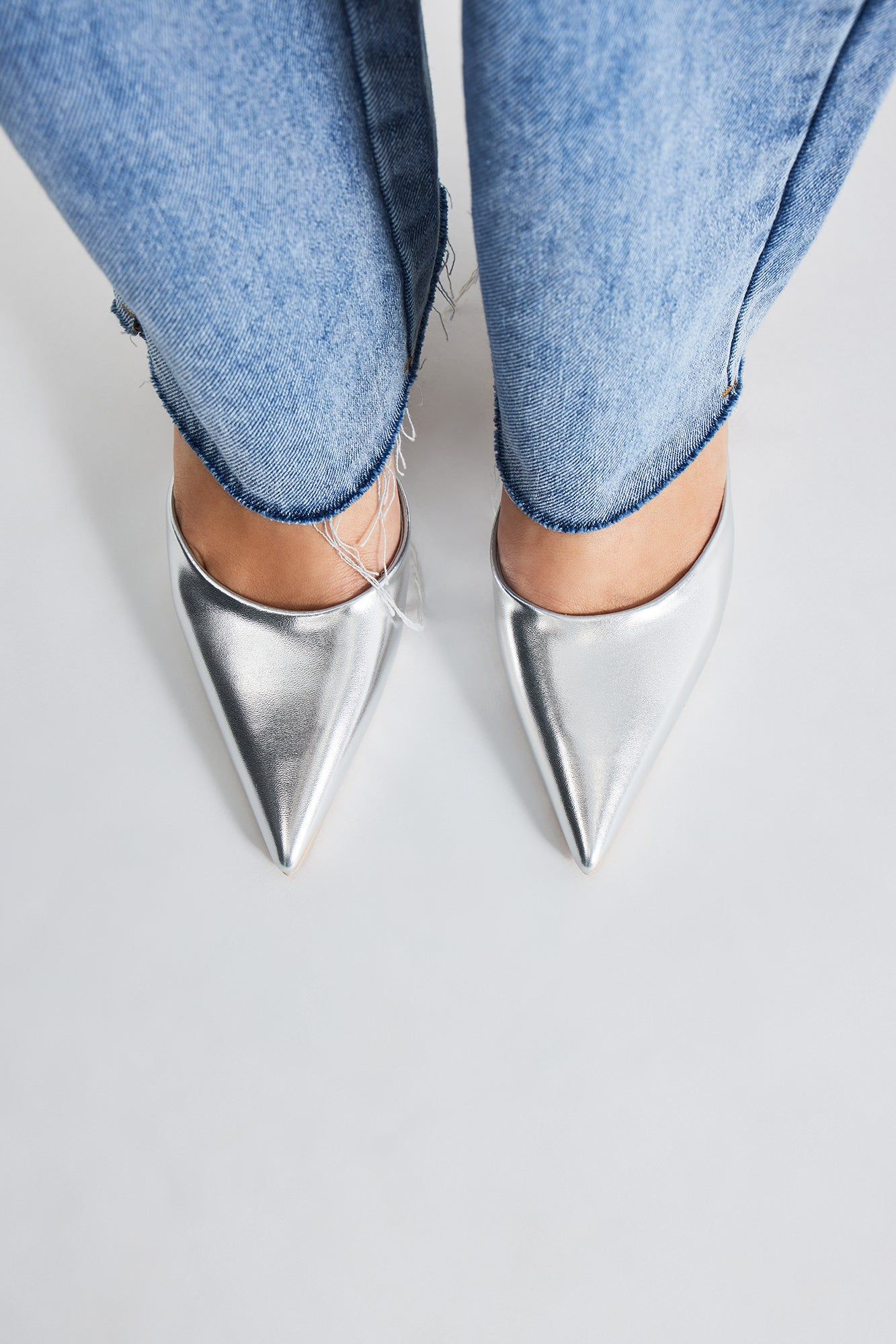 Tatianna Slingback Pumps - Silver sold by Fashion Nova product image thumbnail 4