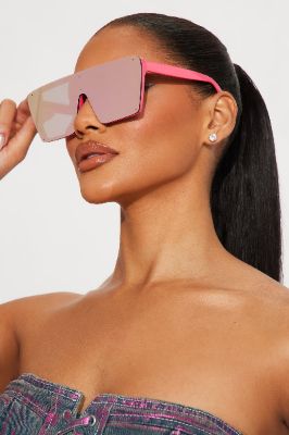 Neon Avenue Sunglasses - Pink made by Fashion Nova