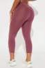 The Best Stretch Active Capri Legging - Mauve sold by Fashion Nova