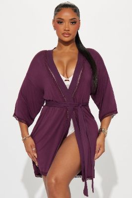 Cozy Mornings Robe - Violet sold by Fashion Nova