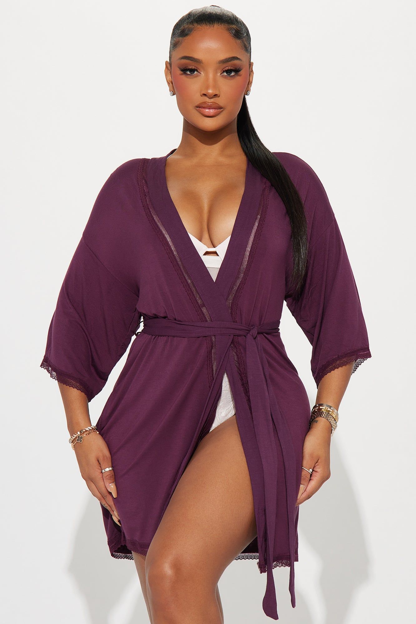 Cozy Mornings Robe - Violet sold by Fashion Nova