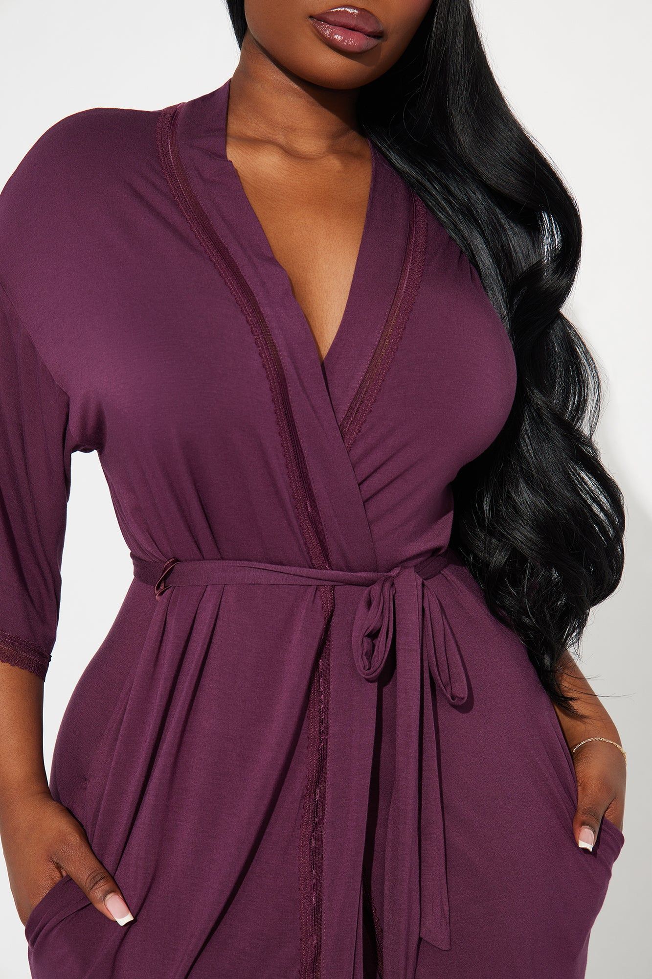 Cozy Mornings Robe - Violet sold by Fashion Nova product image thumbnail 4
