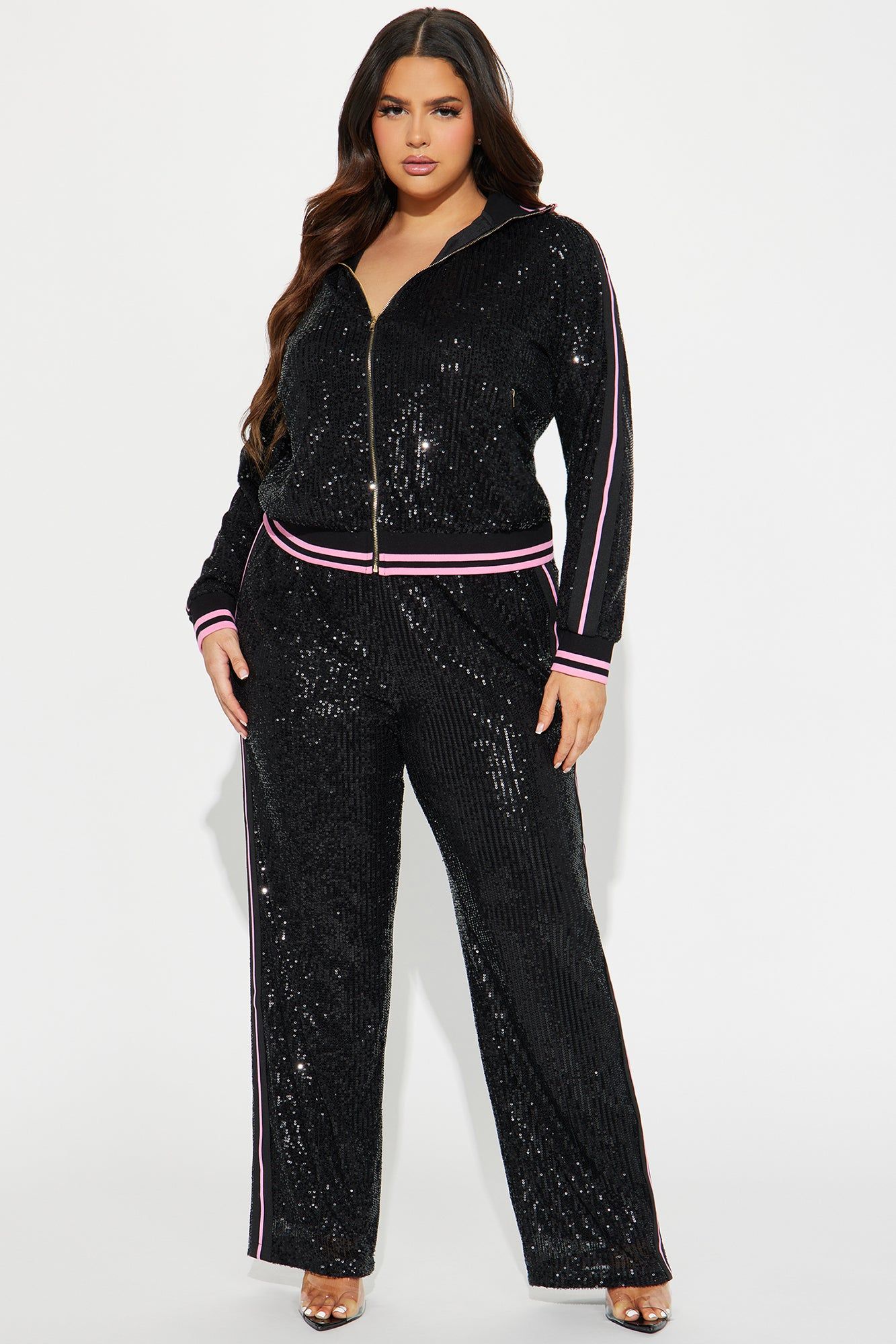 Always In Sequin Pant Set - Black sold by Fashion Nova product image thumbnail 4