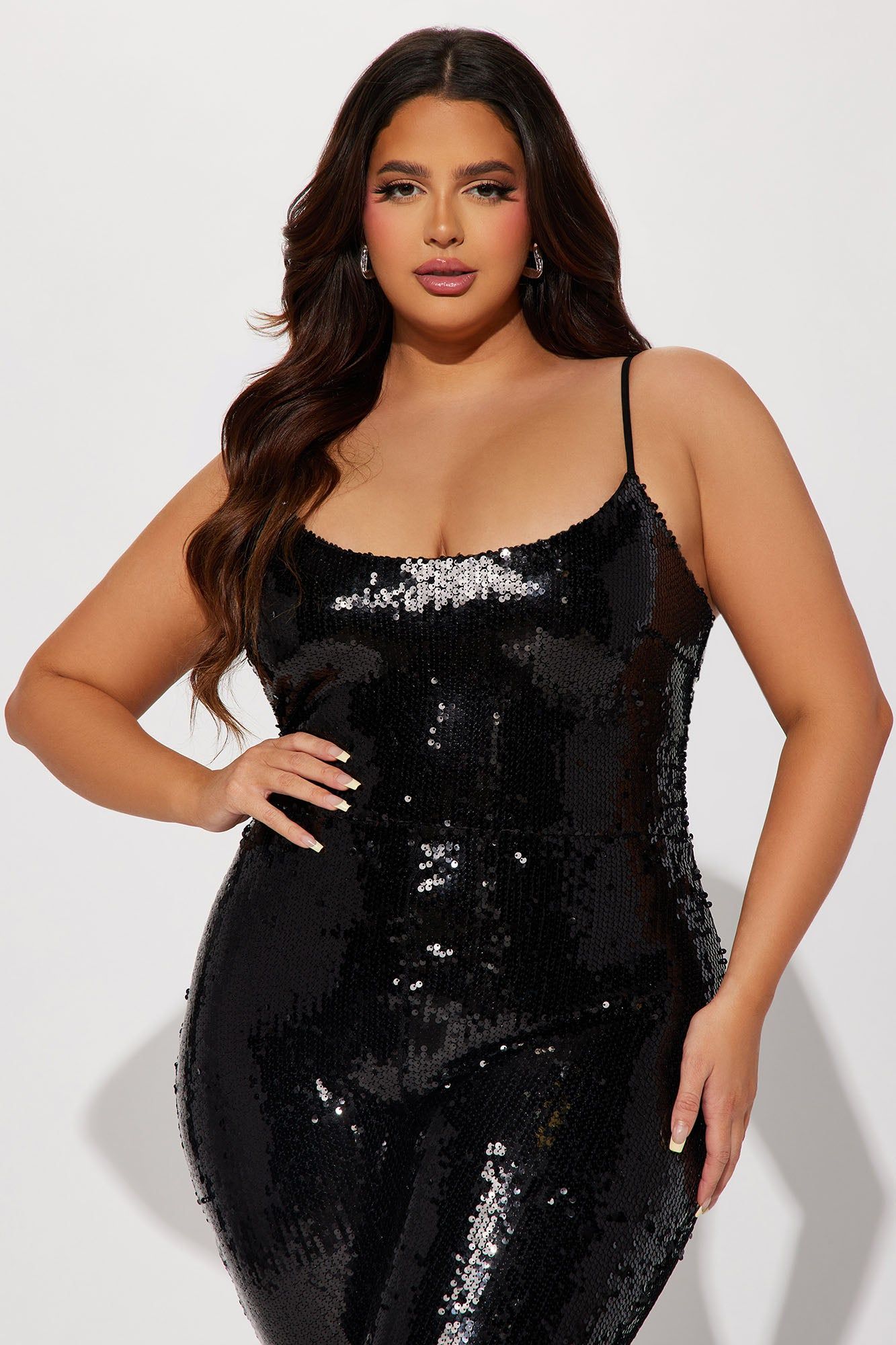Event Ready Sequin Jumpsuit - Black sold by Fashion Nova product image thumbnail 5
