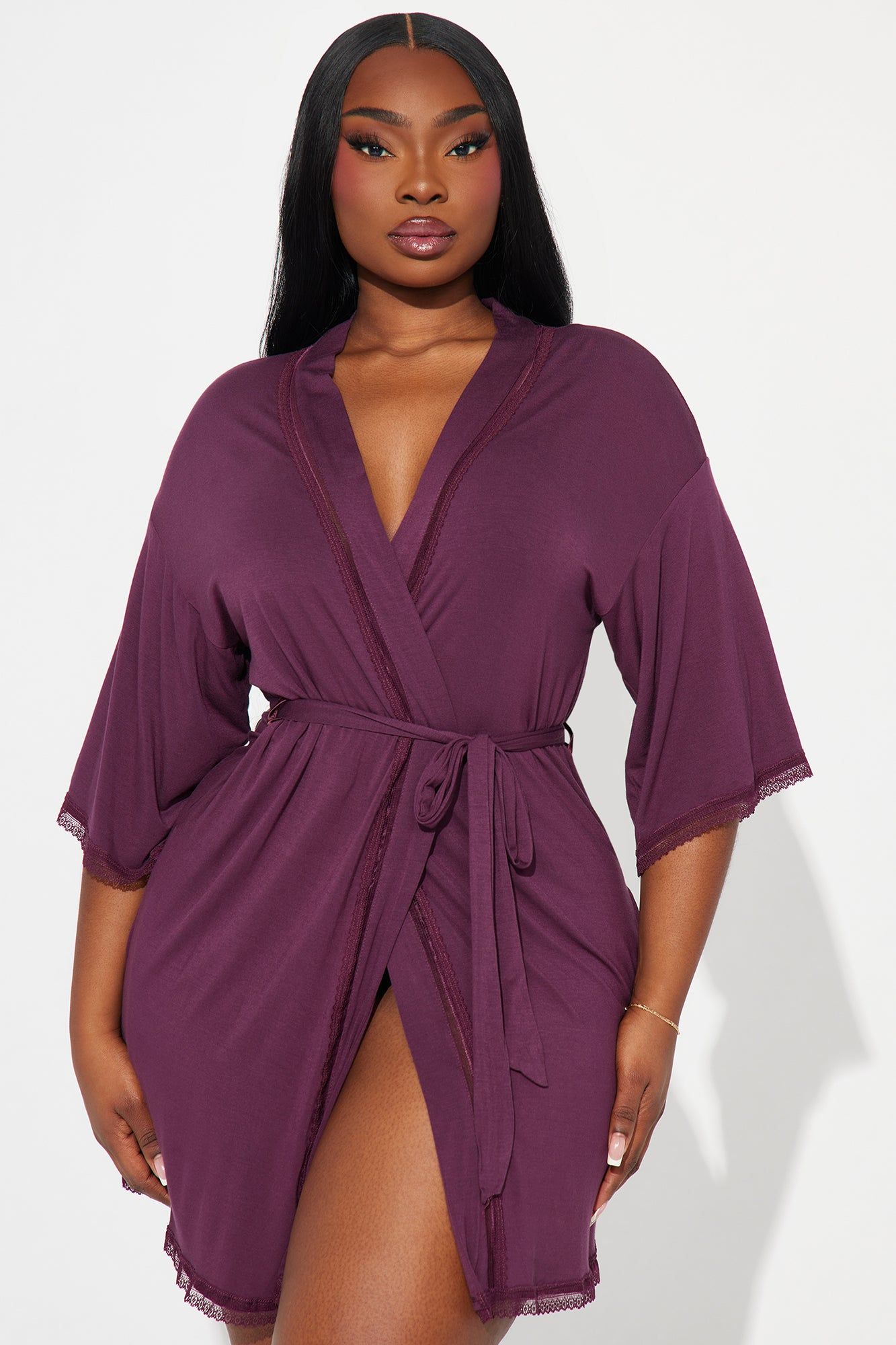 Cozy Mornings Robe - Violet sold by Fashion Nova product image thumbnail 3
