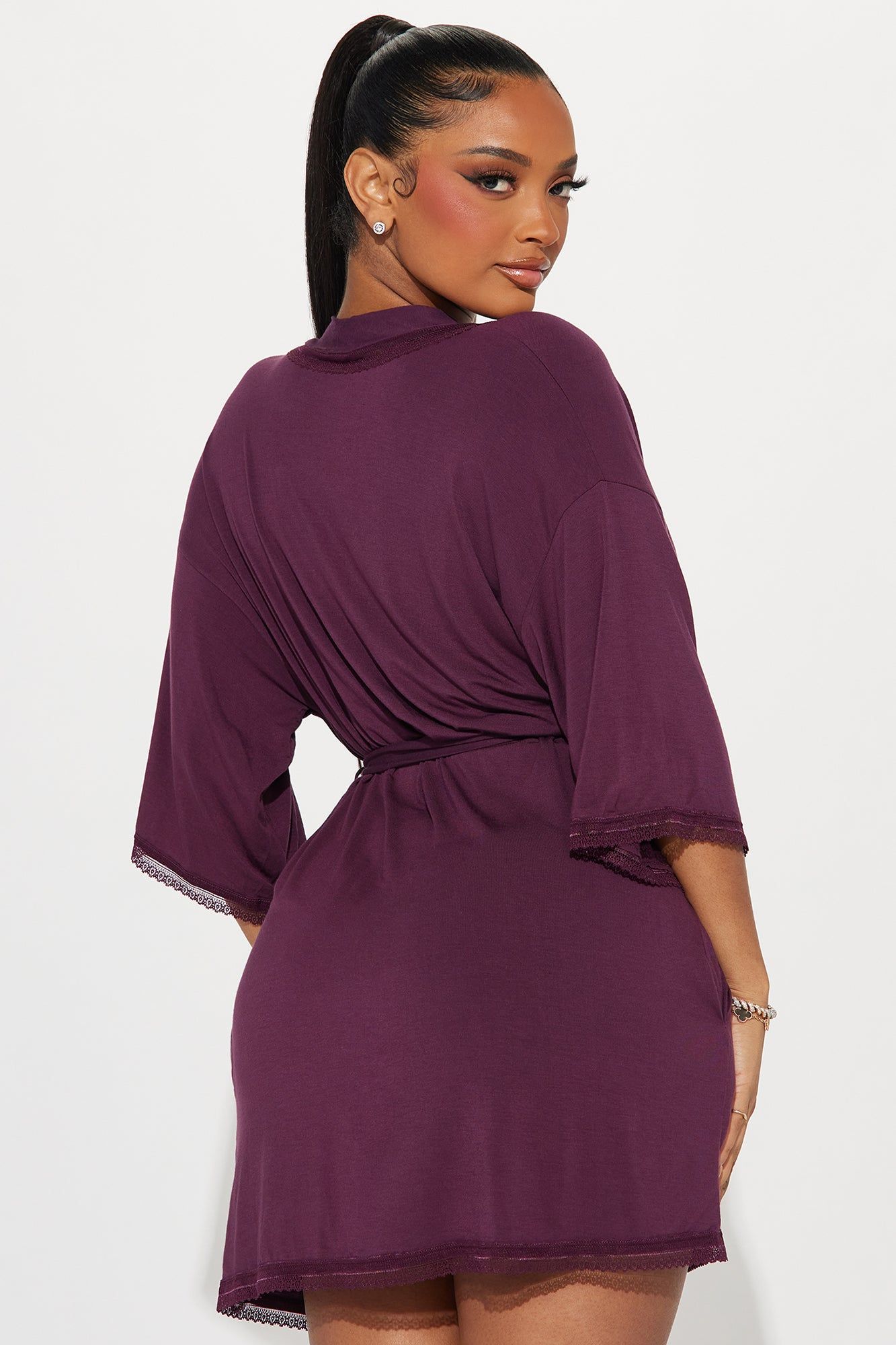Cozy Mornings Robe - Violet sold by Fashion Nova product image thumbnail 2