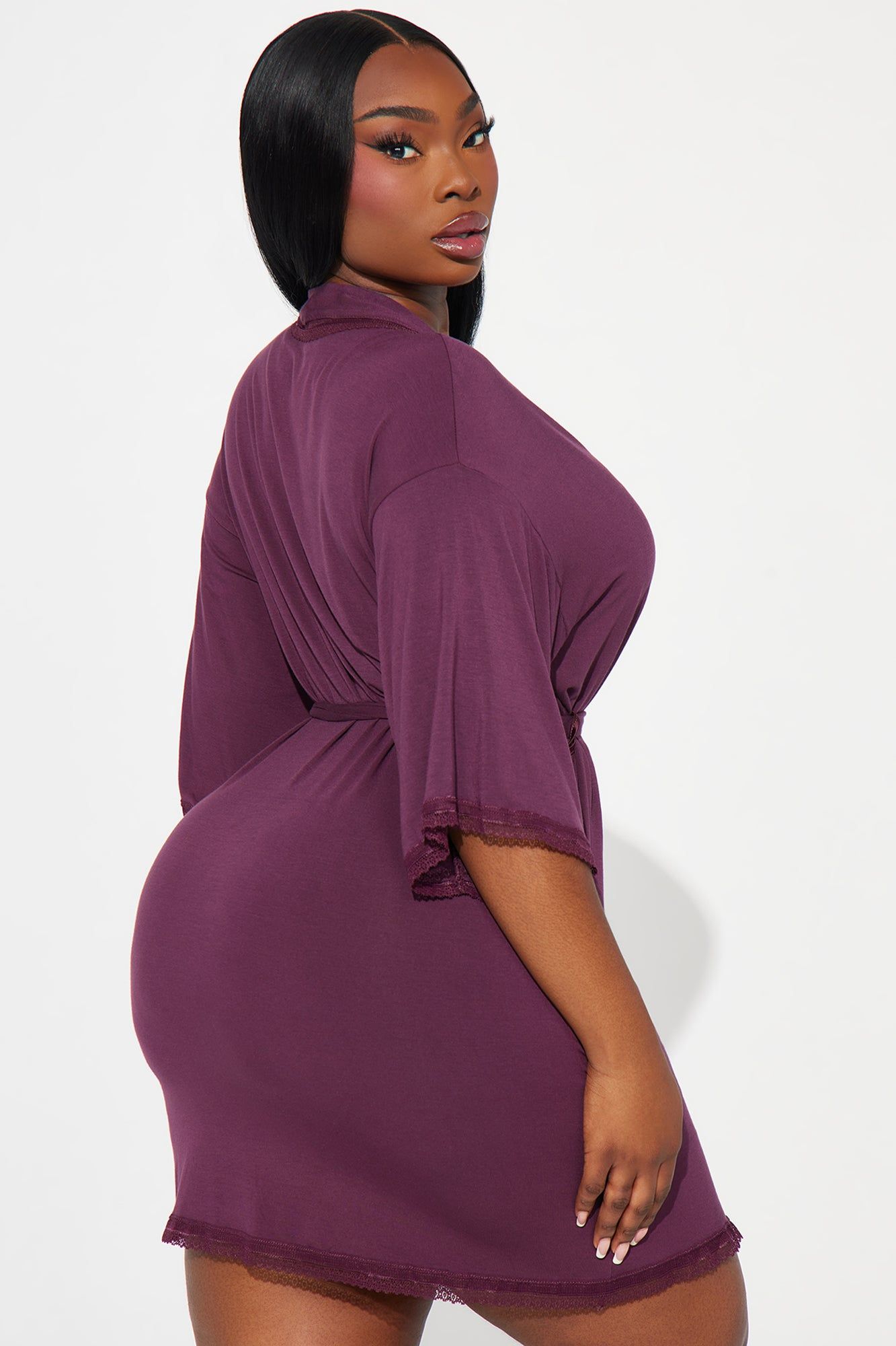 Cozy Mornings Robe - Violet sold by Fashion Nova product image thumbnail 5