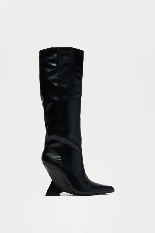 Claire Knee High Boots - Black sold by Fashion Nova