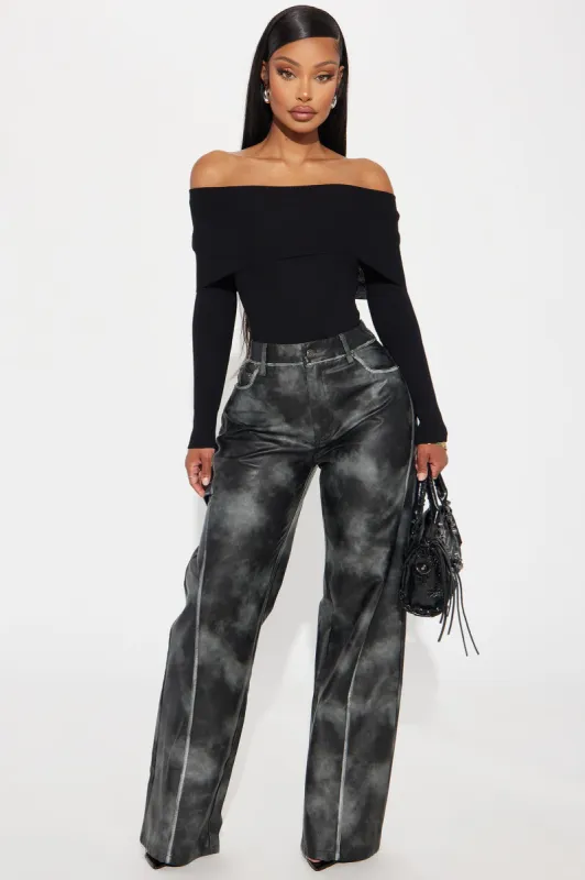 Caught Your Eye Faux Leather Pant - Black sold by Fashion Nova