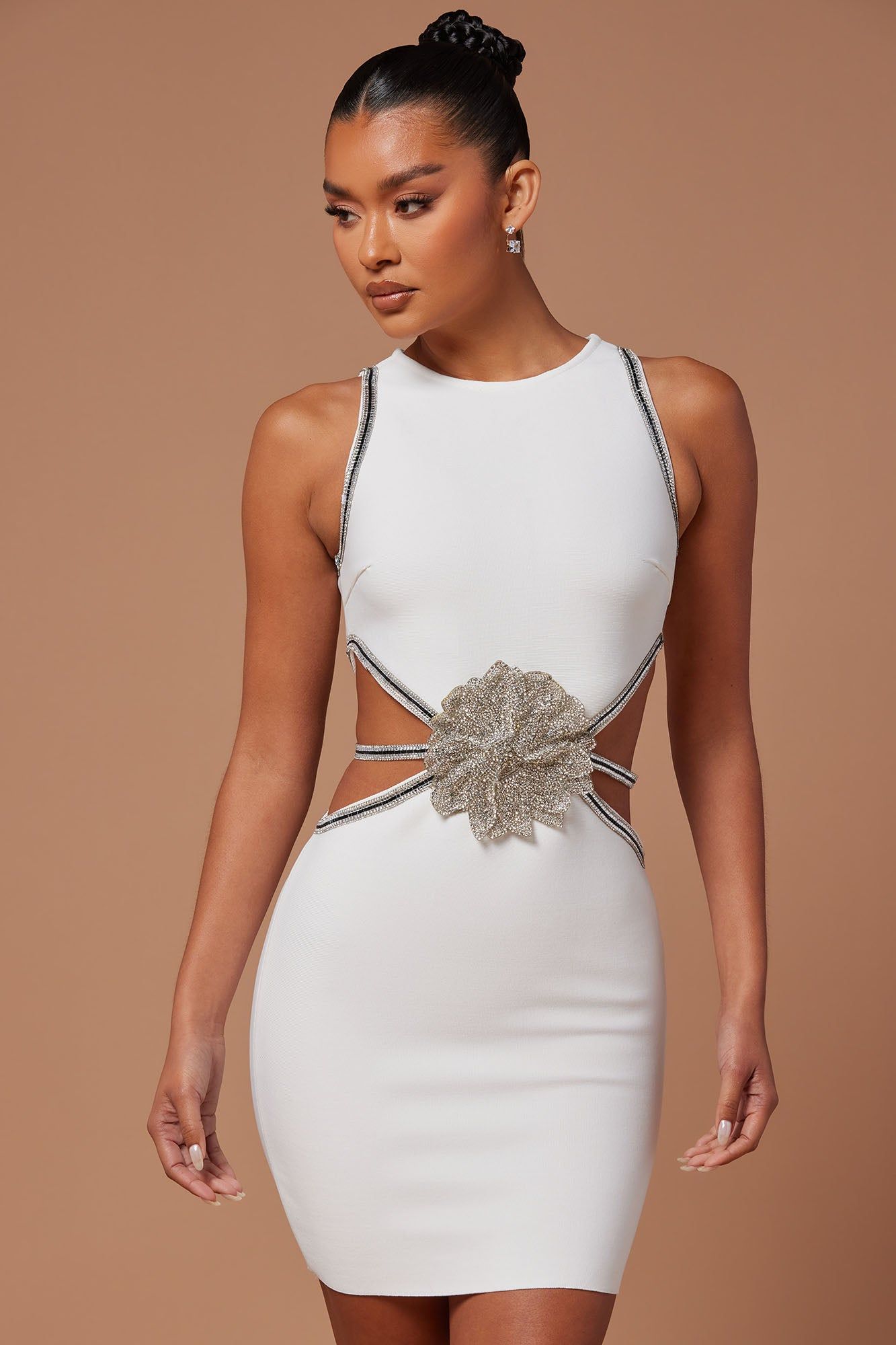 Eva Mini Dress - White sold by Fashion Nova product image thumbnail 2