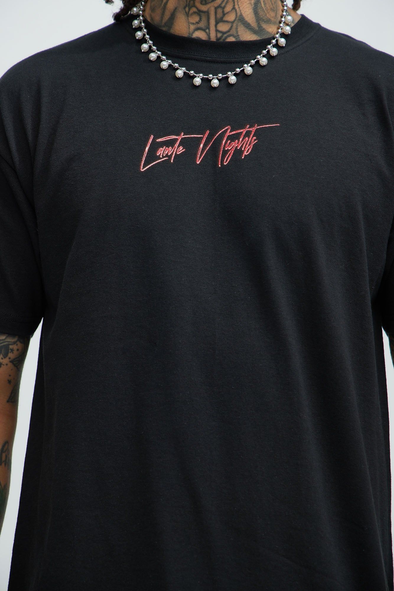 Late Nights LA Short Sleeve Tee - Black sold by Fashion Nova product image thumbnail 3