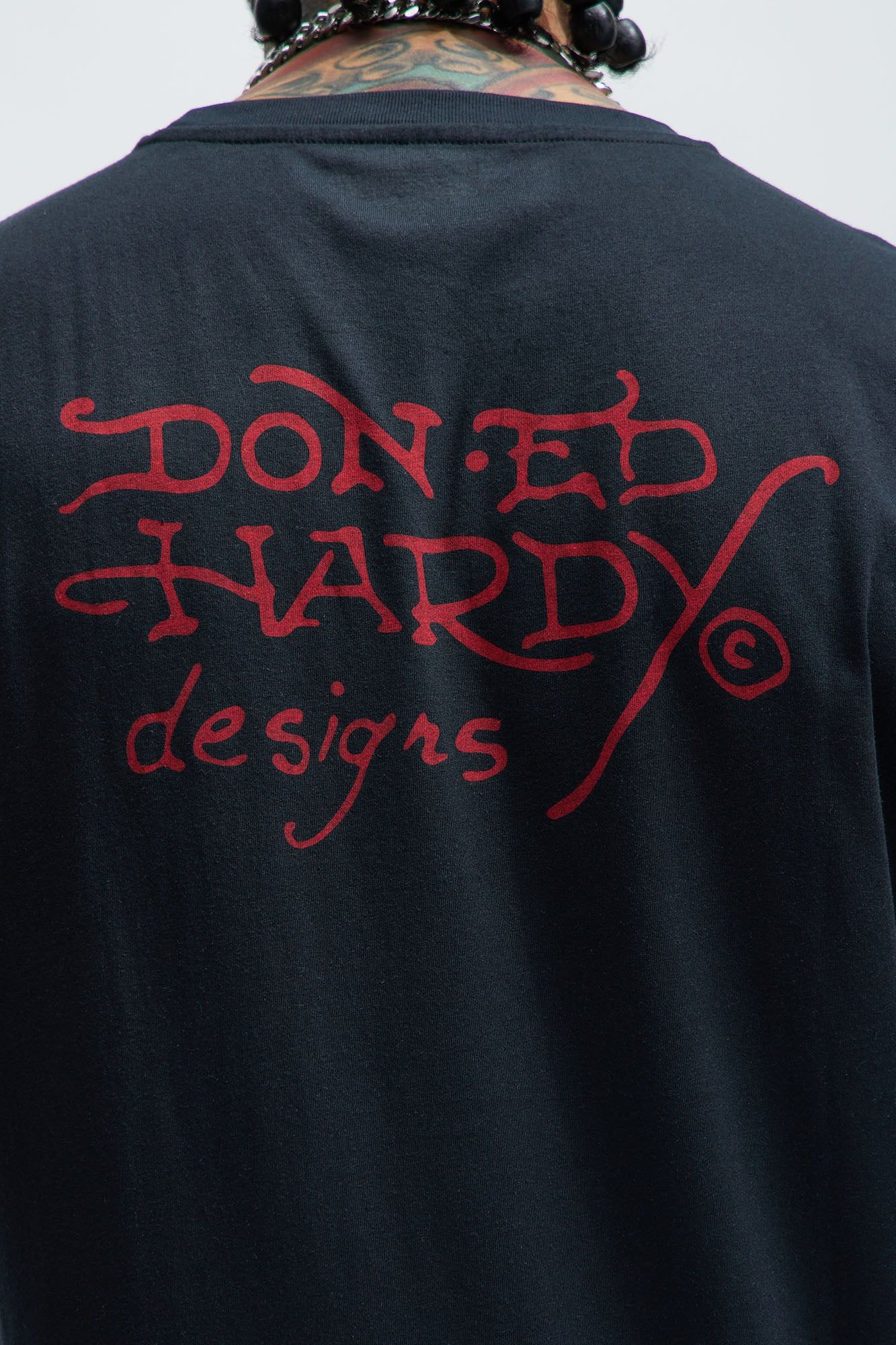 Ed Hardy Love Skull Short Sleeve Tee - Black sold by Fashion Nova product image thumbnail 5