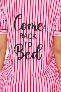 Come Back To Bed 3 Piece PJ Short Set - Pink/combo sold by Fashion Nova