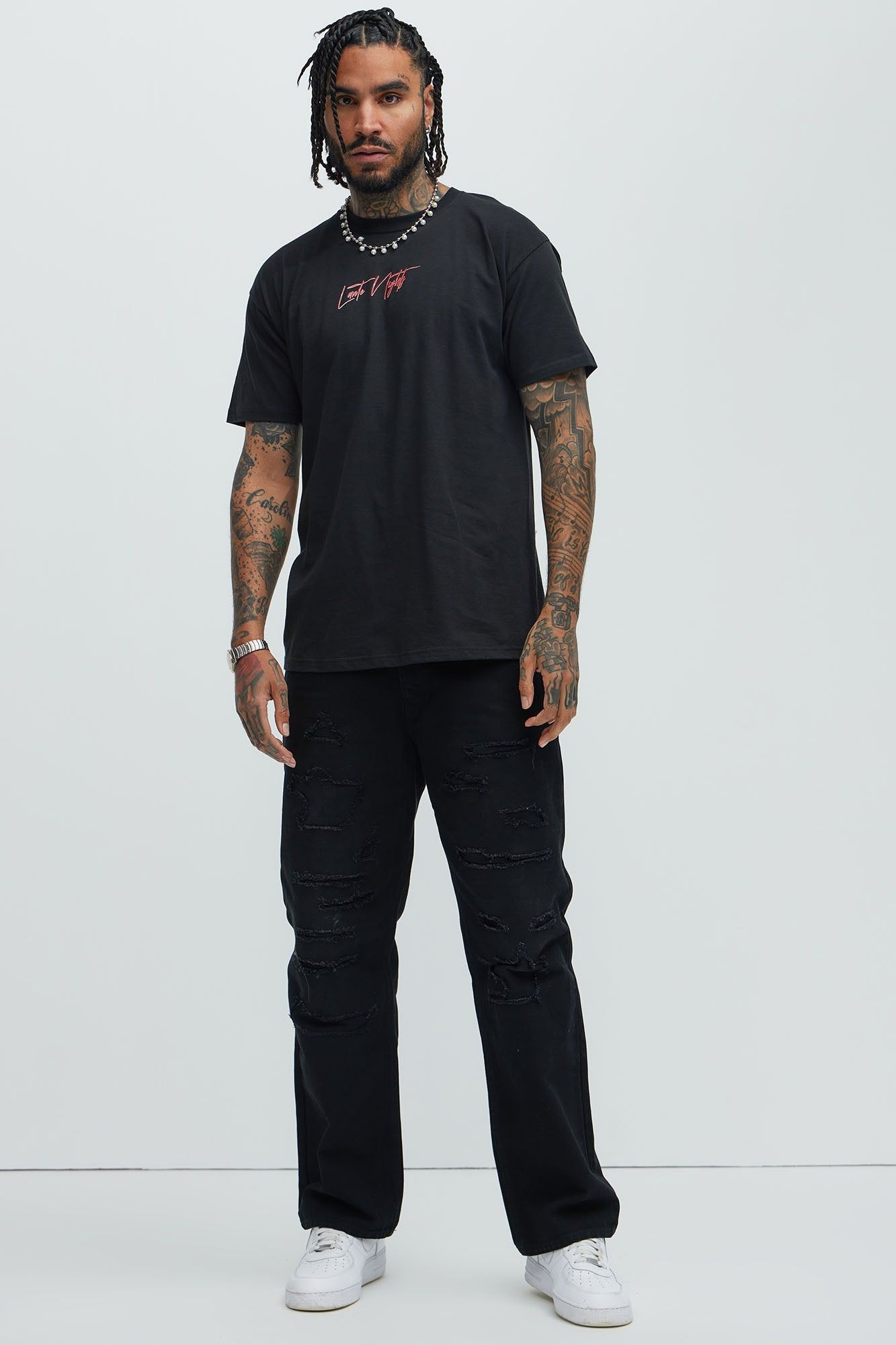 Late Nights LA Short Sleeve Tee - Black sold by Fashion Nova product image thumbnail 2