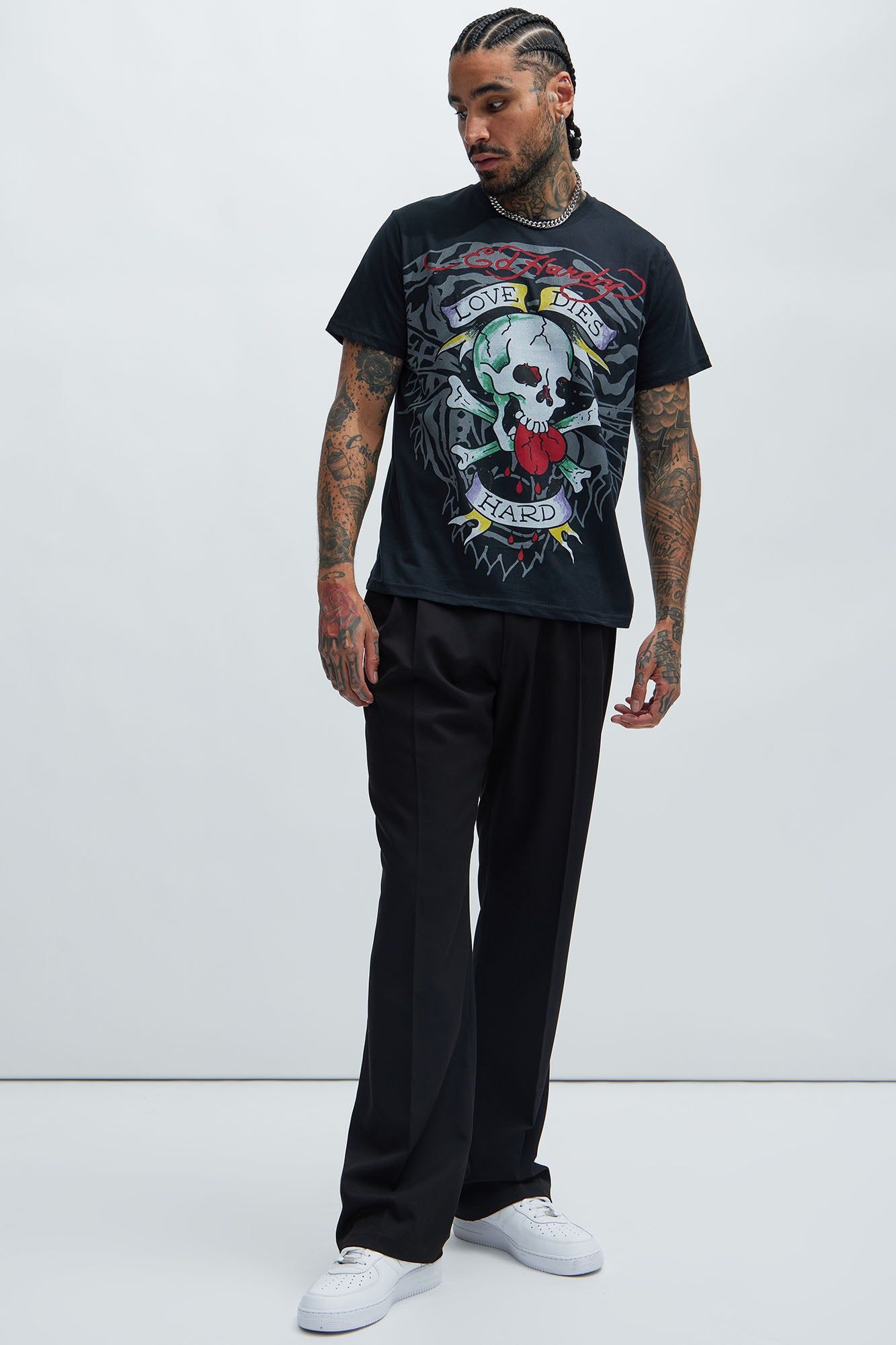 Ed Hardy Love Skull Short Sleeve Tee - Black sold by Fashion Nova product image thumbnail 2