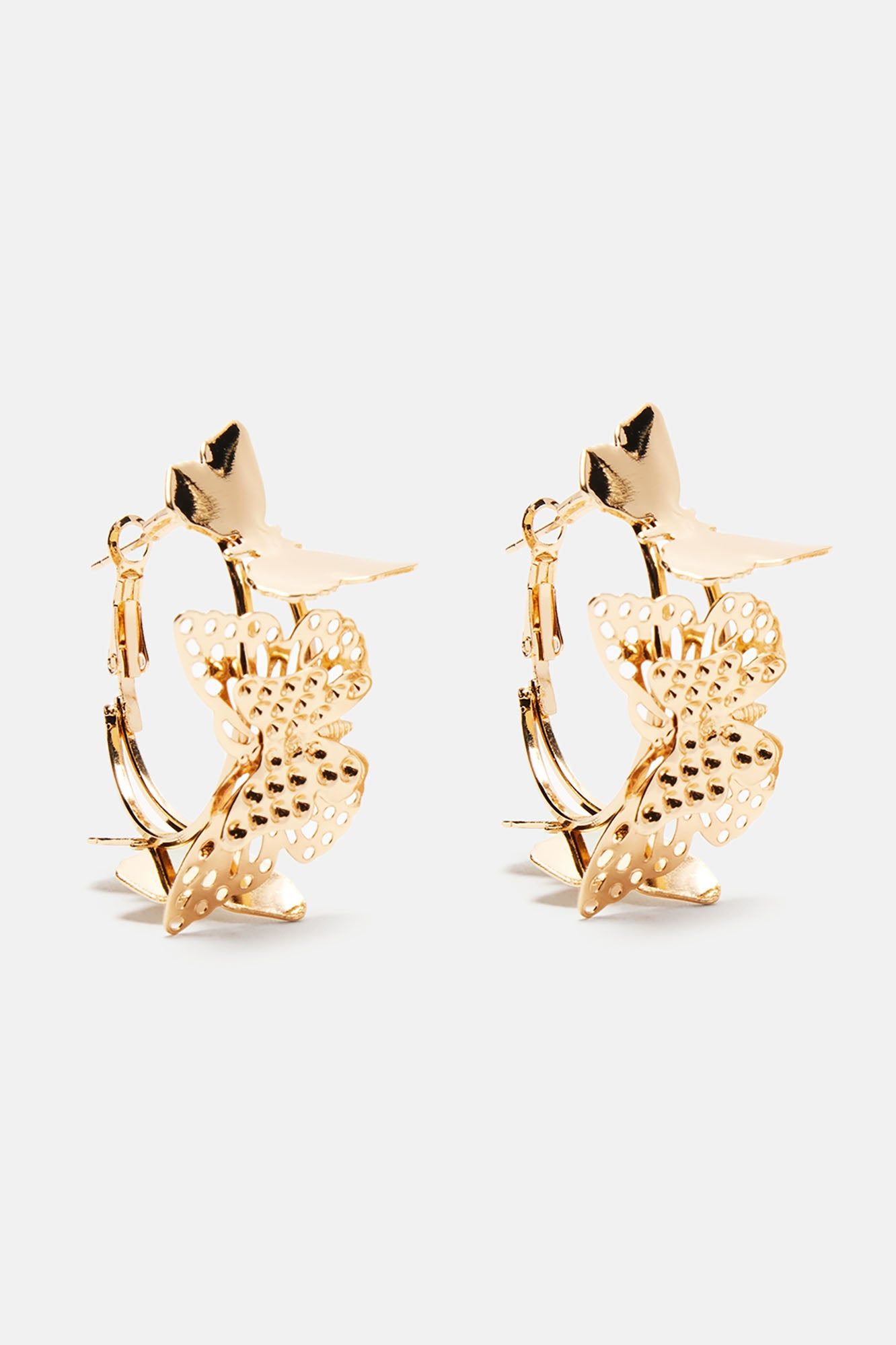 Sky's The Limit Butterfly Earrings - Gold sold by Fashion Nova product image thumbnail 3