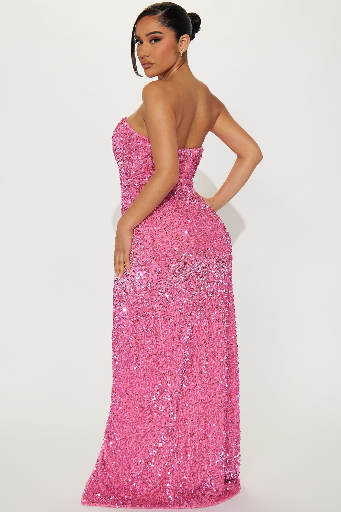 The One Sequin Maxi Dress - Pink sold by Fashion Nova product image thumbnail 3