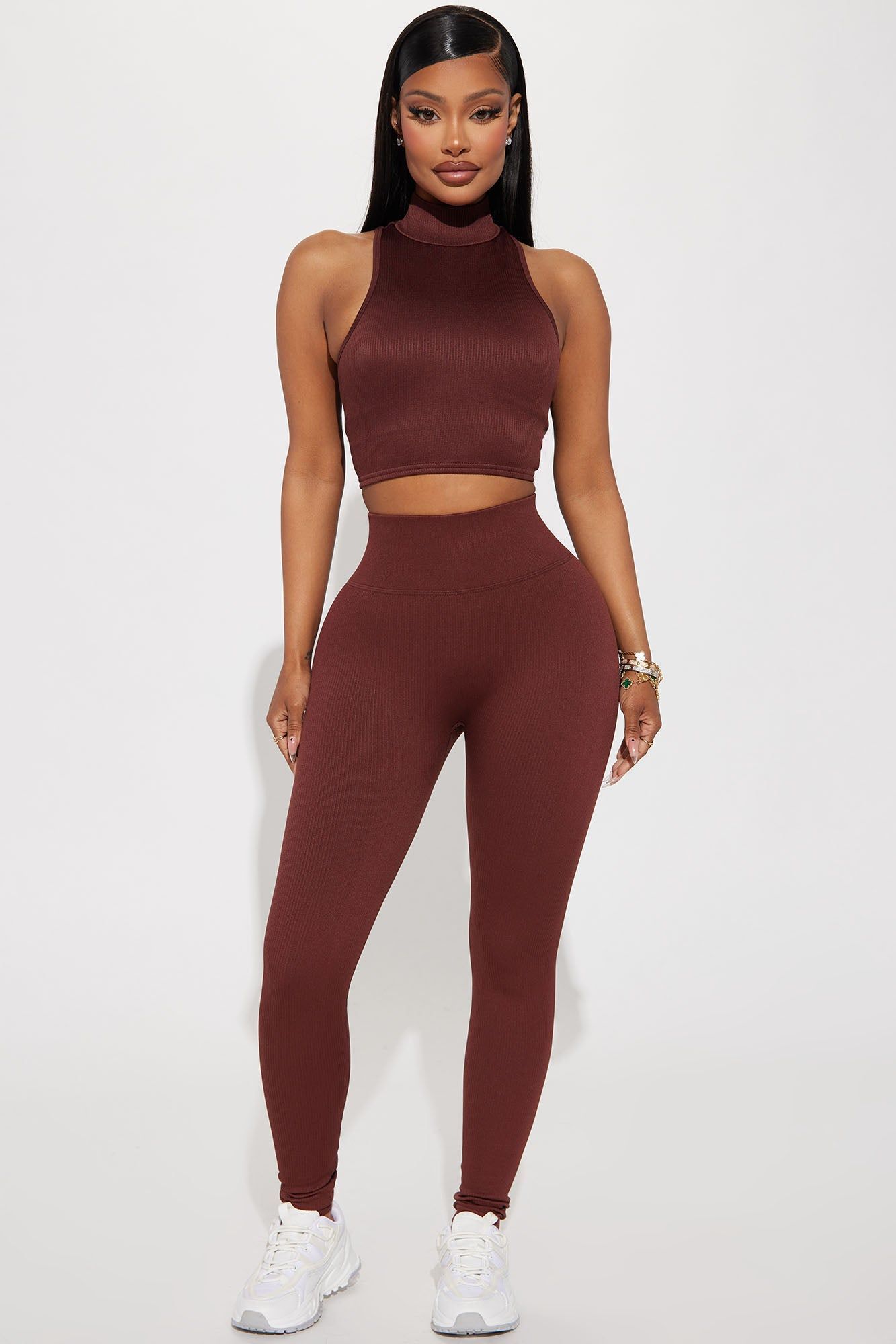 Werk It Seamless Sleeveless Active Top - Mocha sold by Fashion Nova product image thumbnail 2