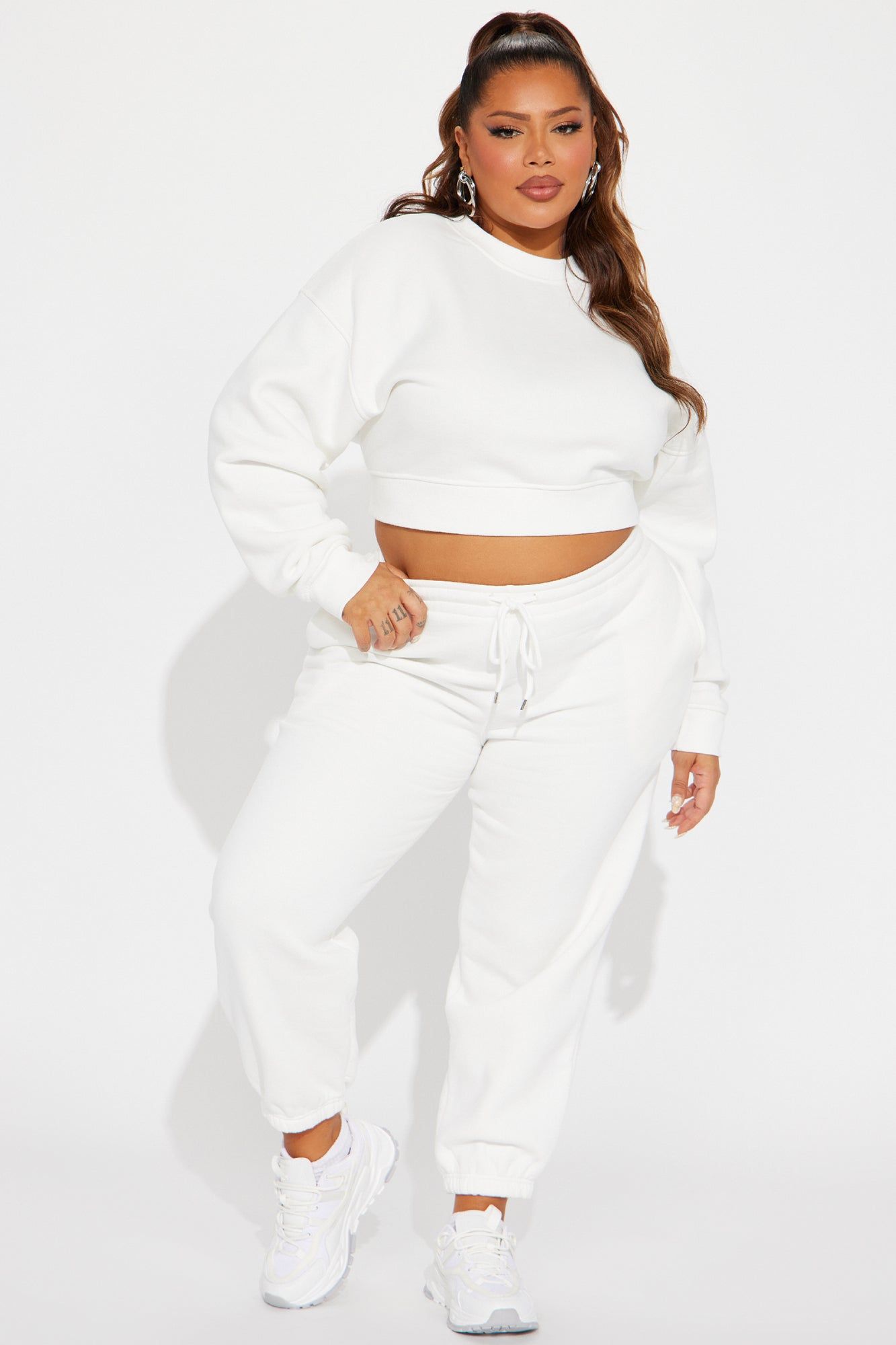 Make It Last Jogger Set - White sold by Fashion Nova product image thumbnail 4