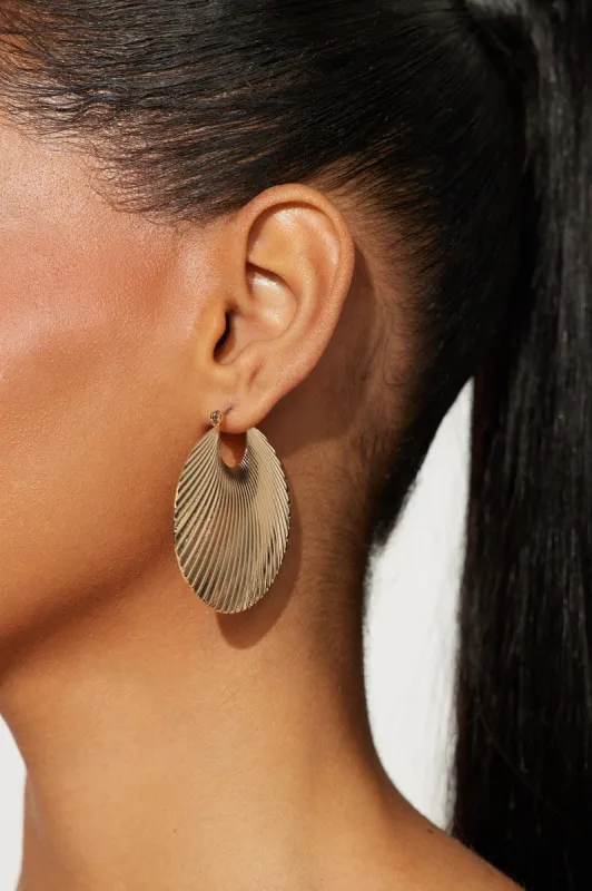 Tropical Oasis Earrings  - Gold sold by Fashion Nova