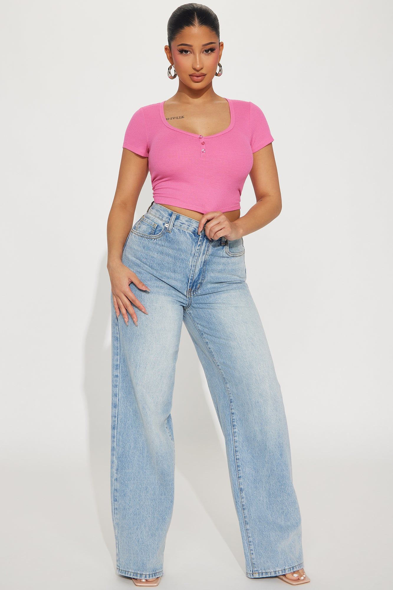 Amanza Scoop Neck Top - Pink sold by Fashion Nova product image thumbnail 2