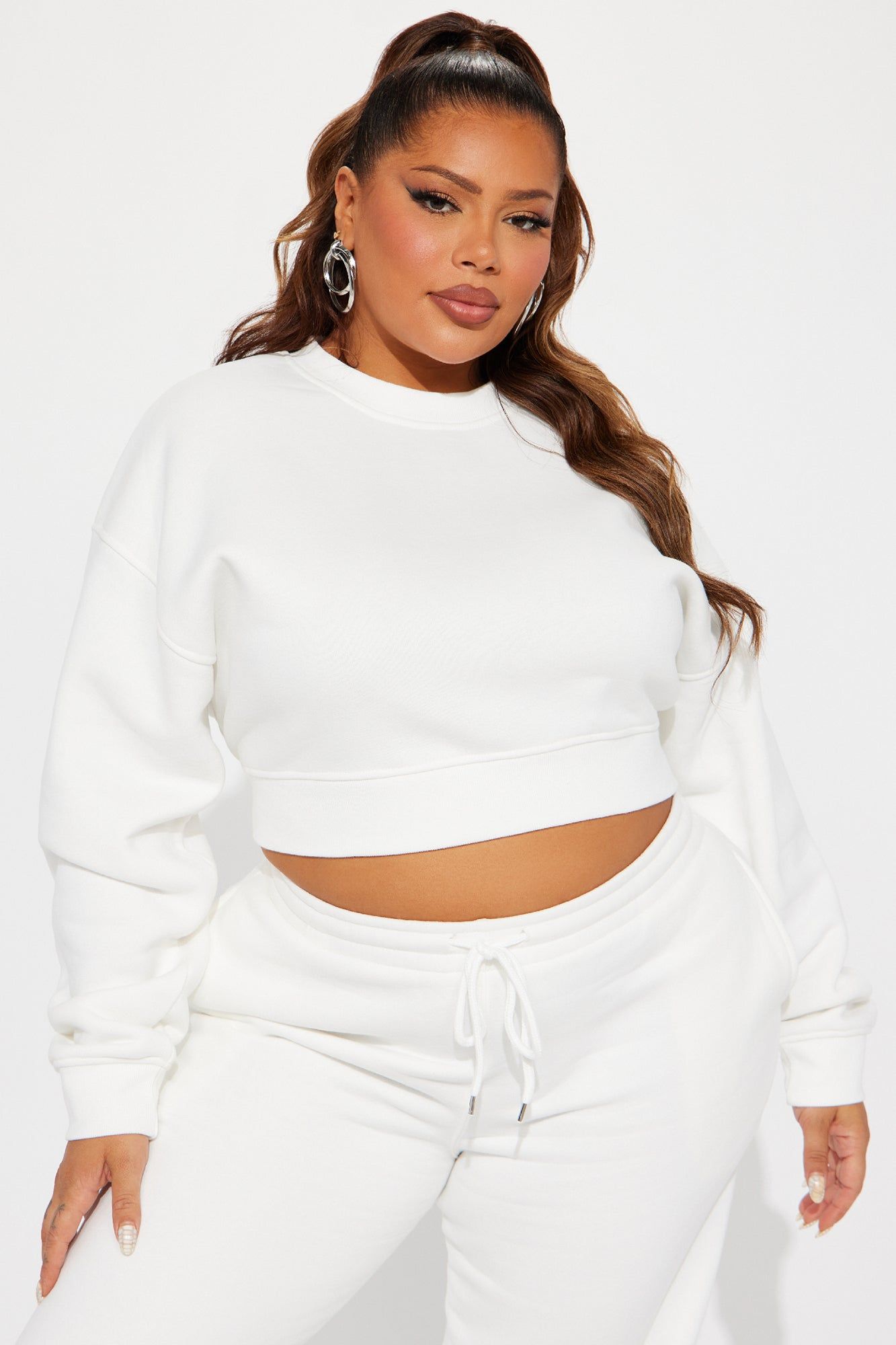 Make It Last Jogger Set - White sold by Fashion Nova product image thumbnail 5