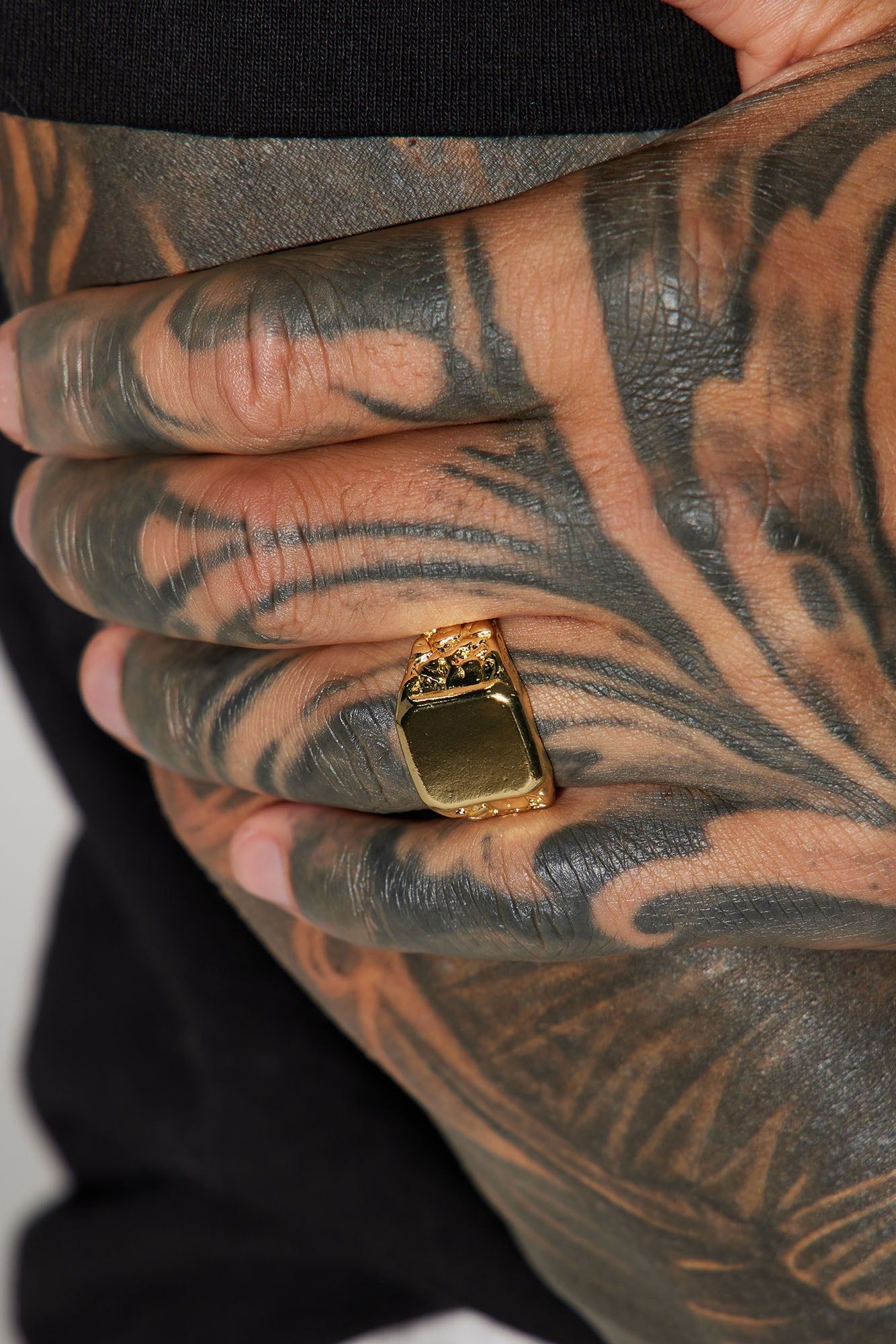 Nugget Signet Ring - Gold sold by Fashion Nova