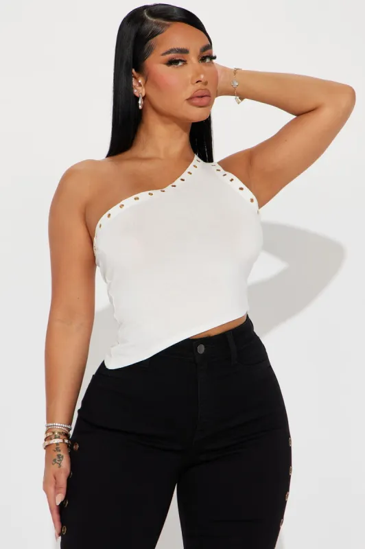 Aphrodite One Shoulder Top - Off White sold by Fashion Nova
