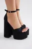 Kikie Ultra Platform Heels - Black sold by Fashion Nova