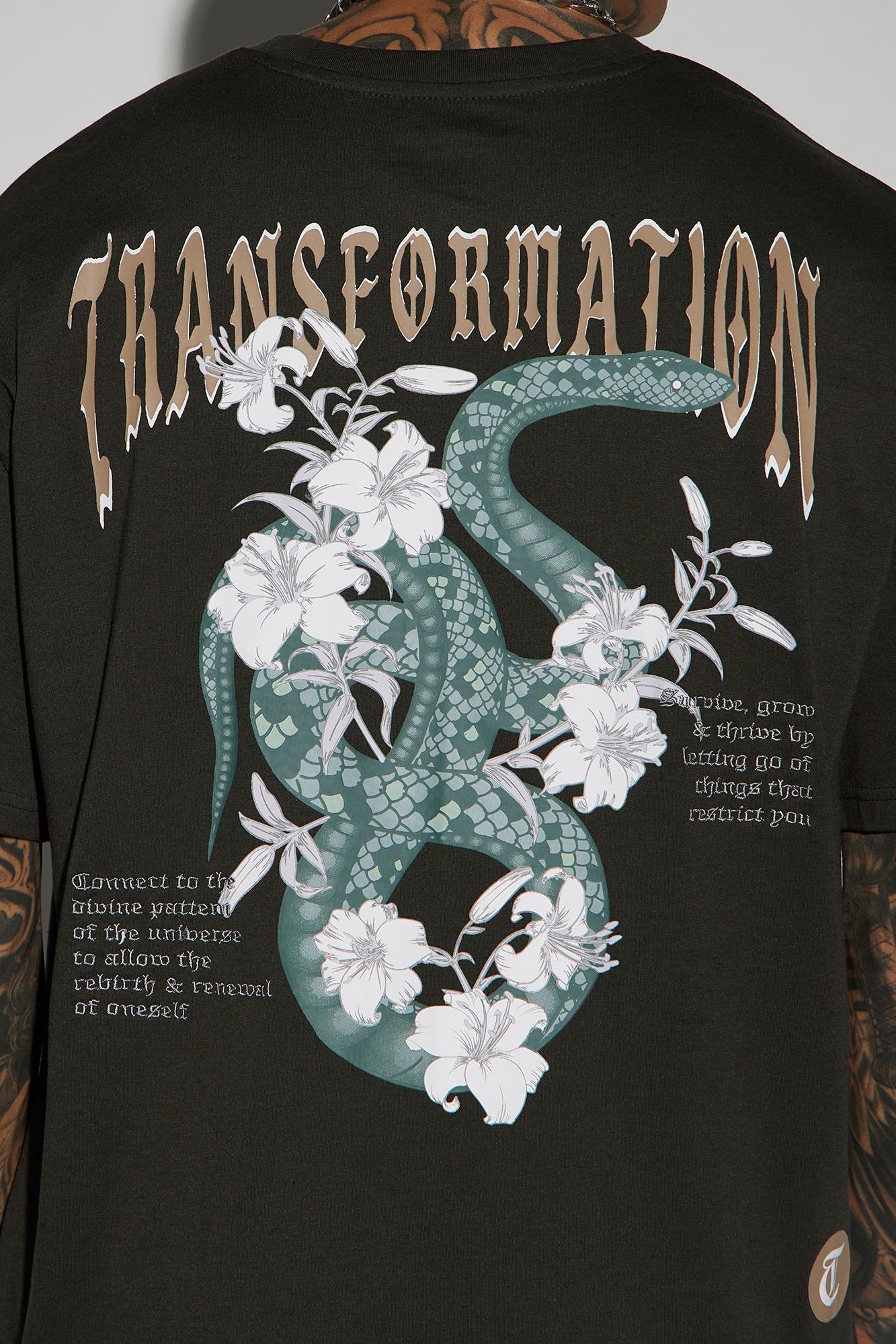 Transformation Short Sleeve Tee - Black sold by Fashion Nova product image thumbnail 5