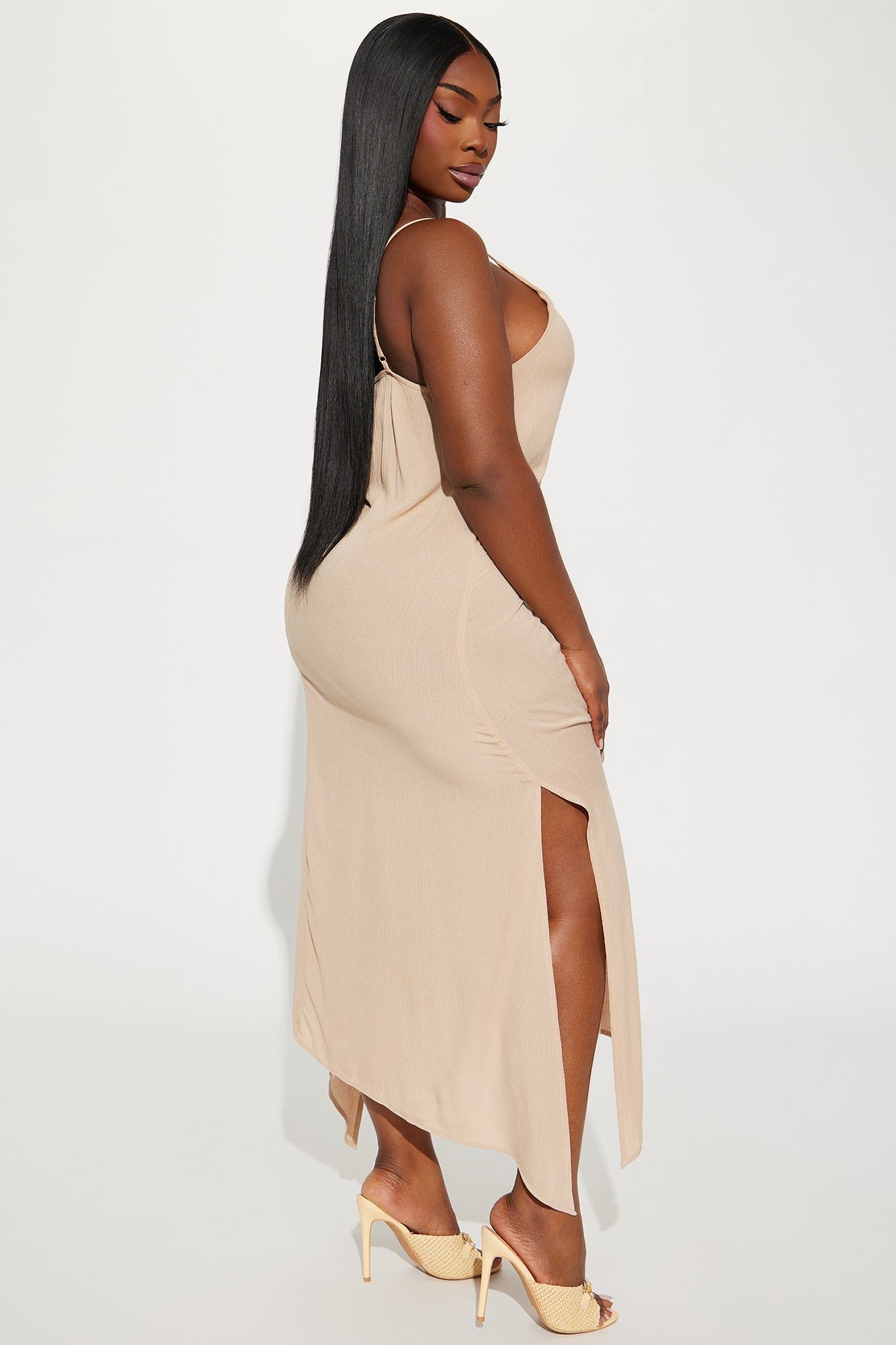 Lace Up Cami Maxi Dress 11- Tan sold by Fashion Nova product image thumbnail 3
