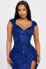 Dianne Sequin Maxi Dress - Royal sold by Fashion Nova