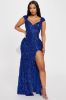 Dianne Sequin Maxi Dress - Royal sold by Fashion Nova