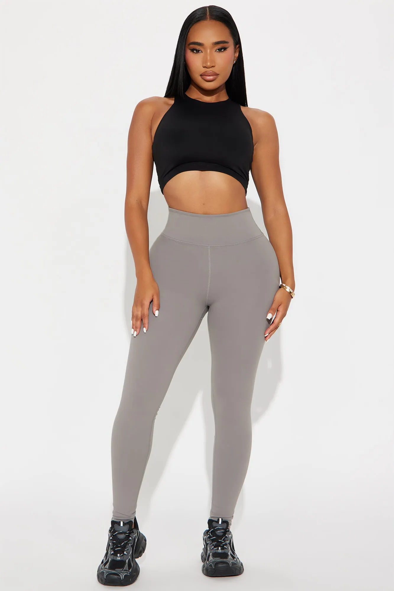 Reformer Super Soft Active Legging - Charcoal sold by Fashion Nova