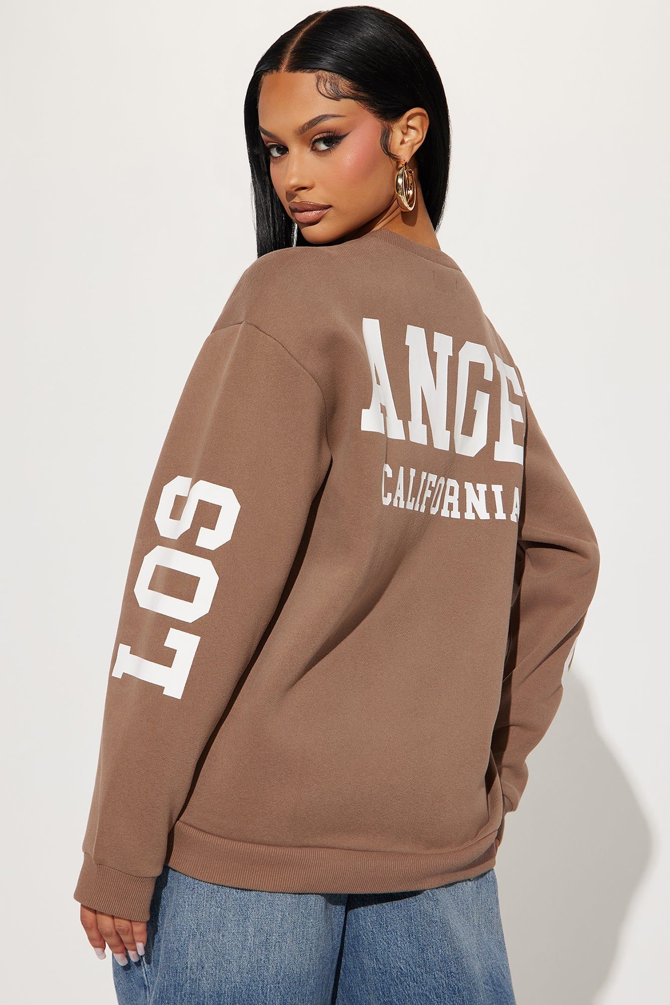 Los Angeles City Sweatshirt - Mocha sold by Fashion Nova product image thumbnail 3