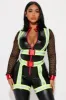 Smoking Hot Firefighter Jumpsuit 3 Piece Costume Set - Black sold by Fashion Nova
